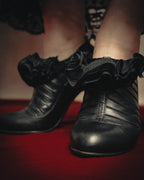 -SPECIAL- “CHANEL“ 2005-06 Paris-New York ruffle leather pumps