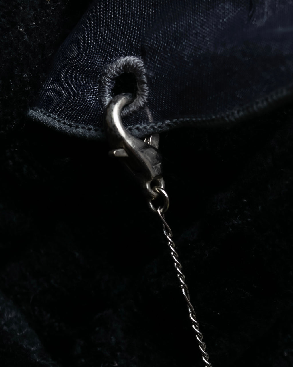 "LIMI feu " Chain docking organza bucket hat