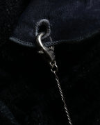 "LIMI feu " Chain docking organza bucket hat