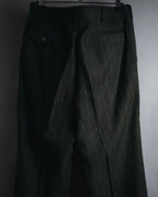 "Yves Saint Laurent diffusion hommes" 80’s-90’s structured glitter pinstripe wool suit set-up