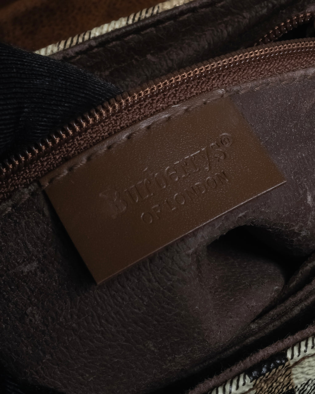 "BURBERRYS" 90’s PVC＆leather 2-way bag