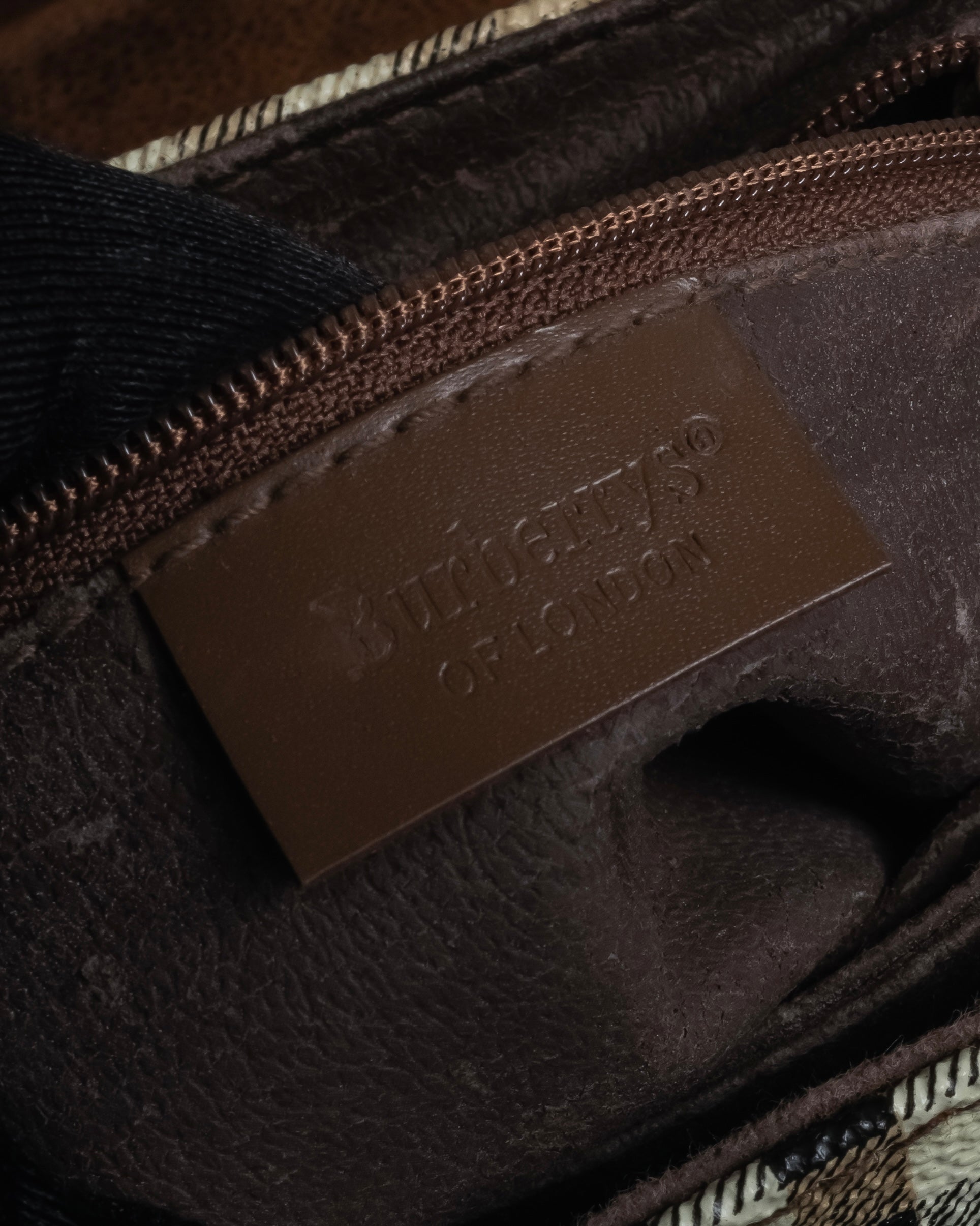 "BURBERRYS" 90’s PVC＆leather 2-way bag