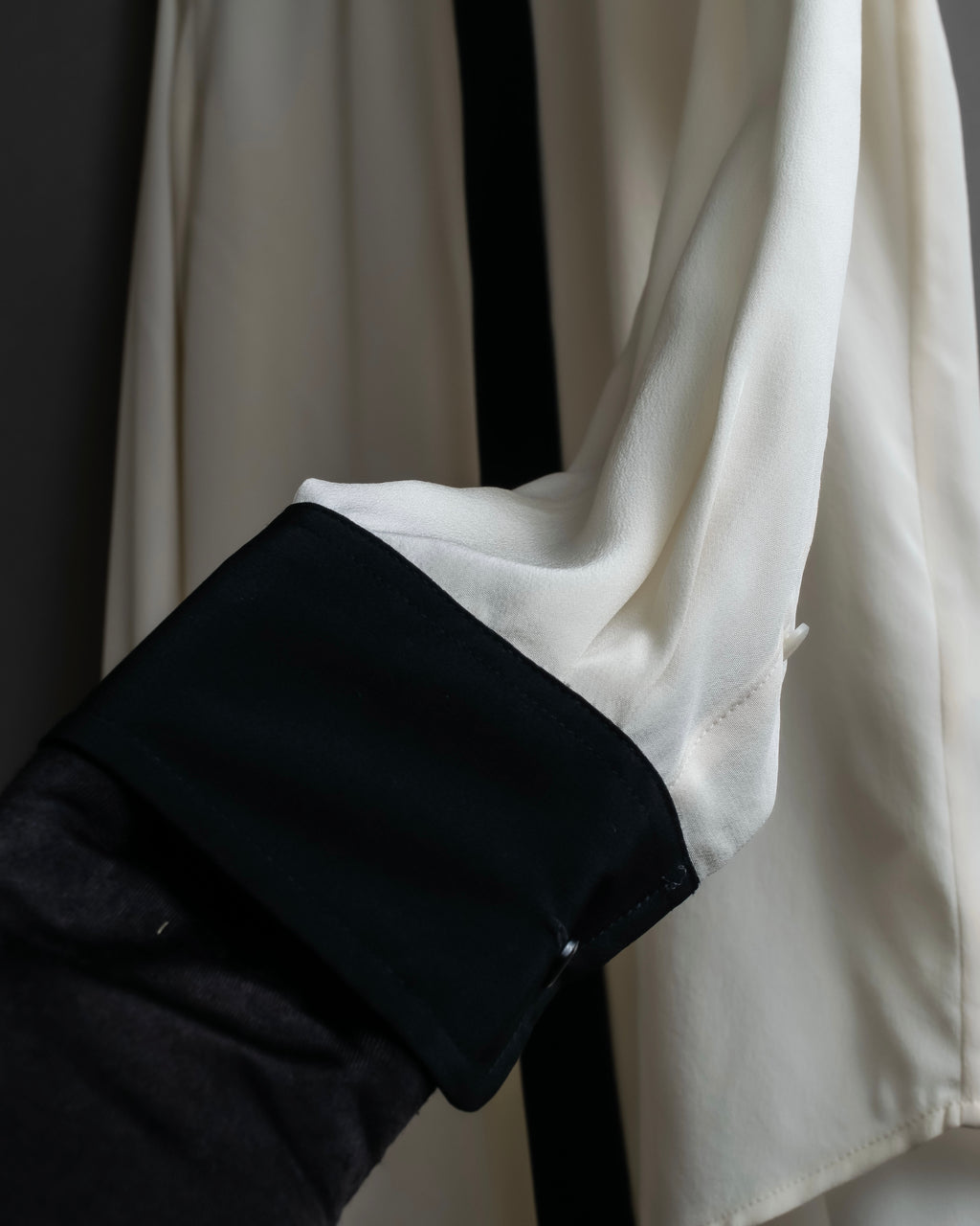 "Ralph Lauren" High density woven silk clerical shirt