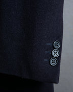 "FENDI" 100% wool oversized maxi length chester coat