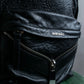 "DIESEL" Decorative zip design leather backpack