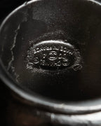 "CHANEL" 00AW Karl Lagerfeld period clear stone design logo engraved ring