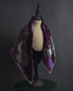 "Christian Dior" Abstract floral marbled print scarf