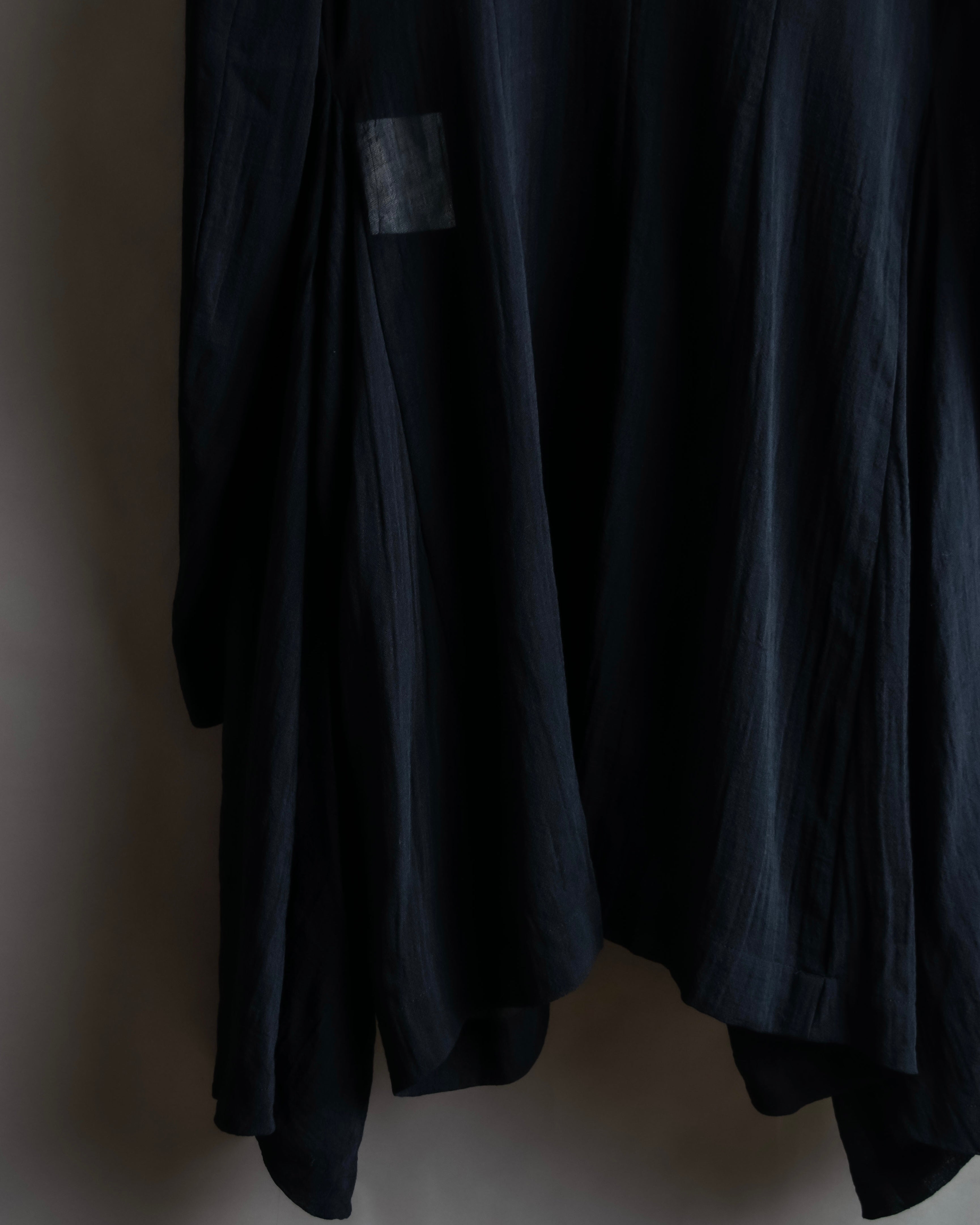 "COMME des GARCONS" 99SS sheer drape docking detail tailored jacket