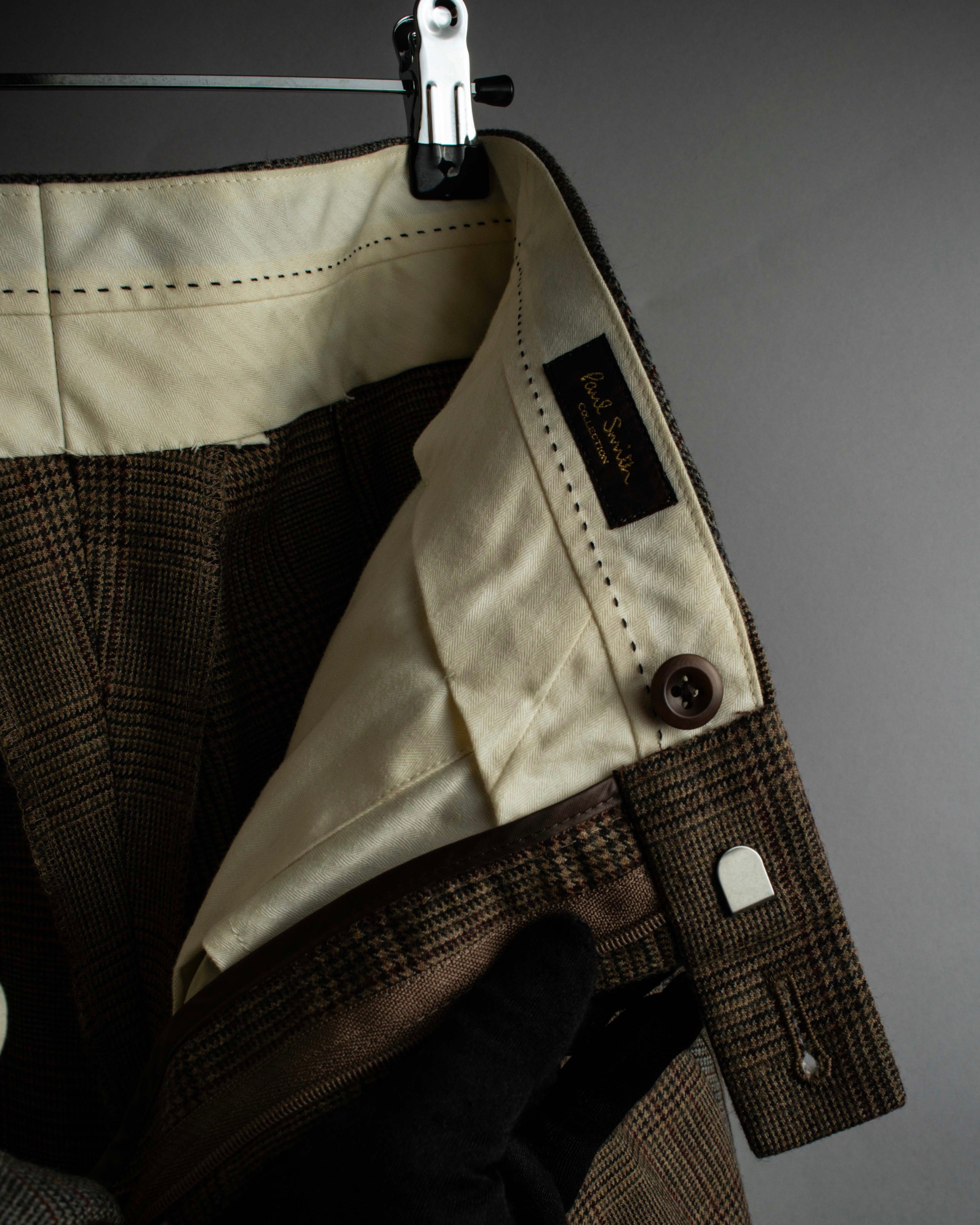 "PAUL SMITH" Flaming detail glen plaid set up