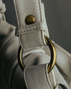 -SPECIAL- “Yves Saint Laurent” 2004-2011 Pilati era bow leather shoulder bag