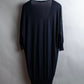 "BALENCIAGA" Rib switching design V-neck long dress