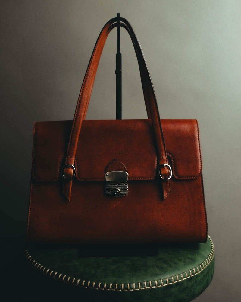 "Jean Paul Gaultier" 90's-00's Structured leather shoulder bag