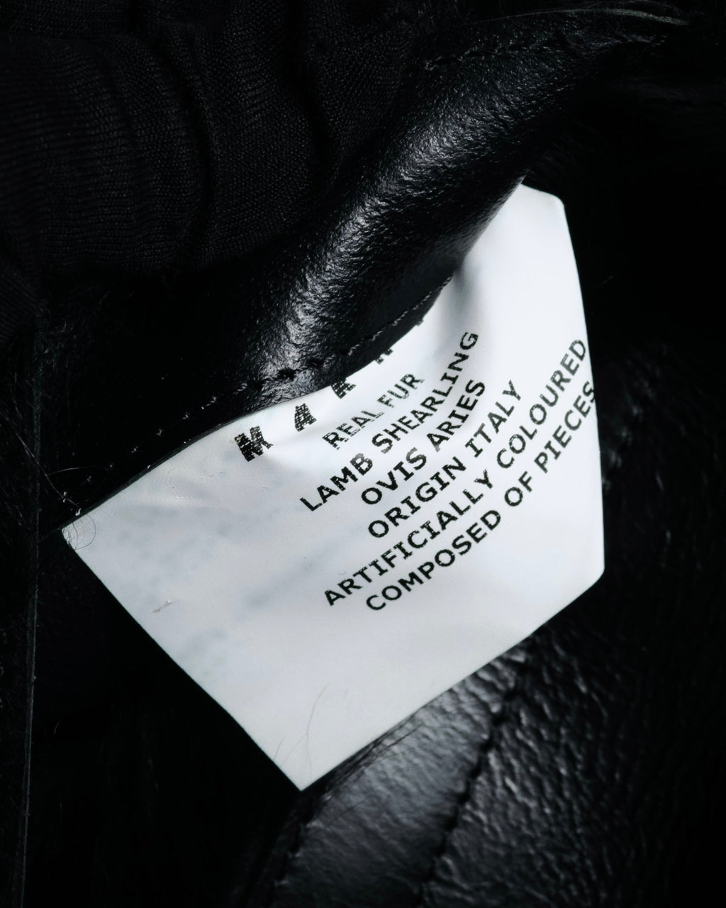 "MARNI" 2011 winter edition shearling fur shoulder bag