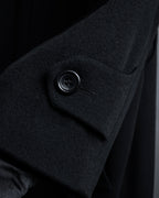 "BARBERINI" Minimalist detail 100% cashmere stand collar coat