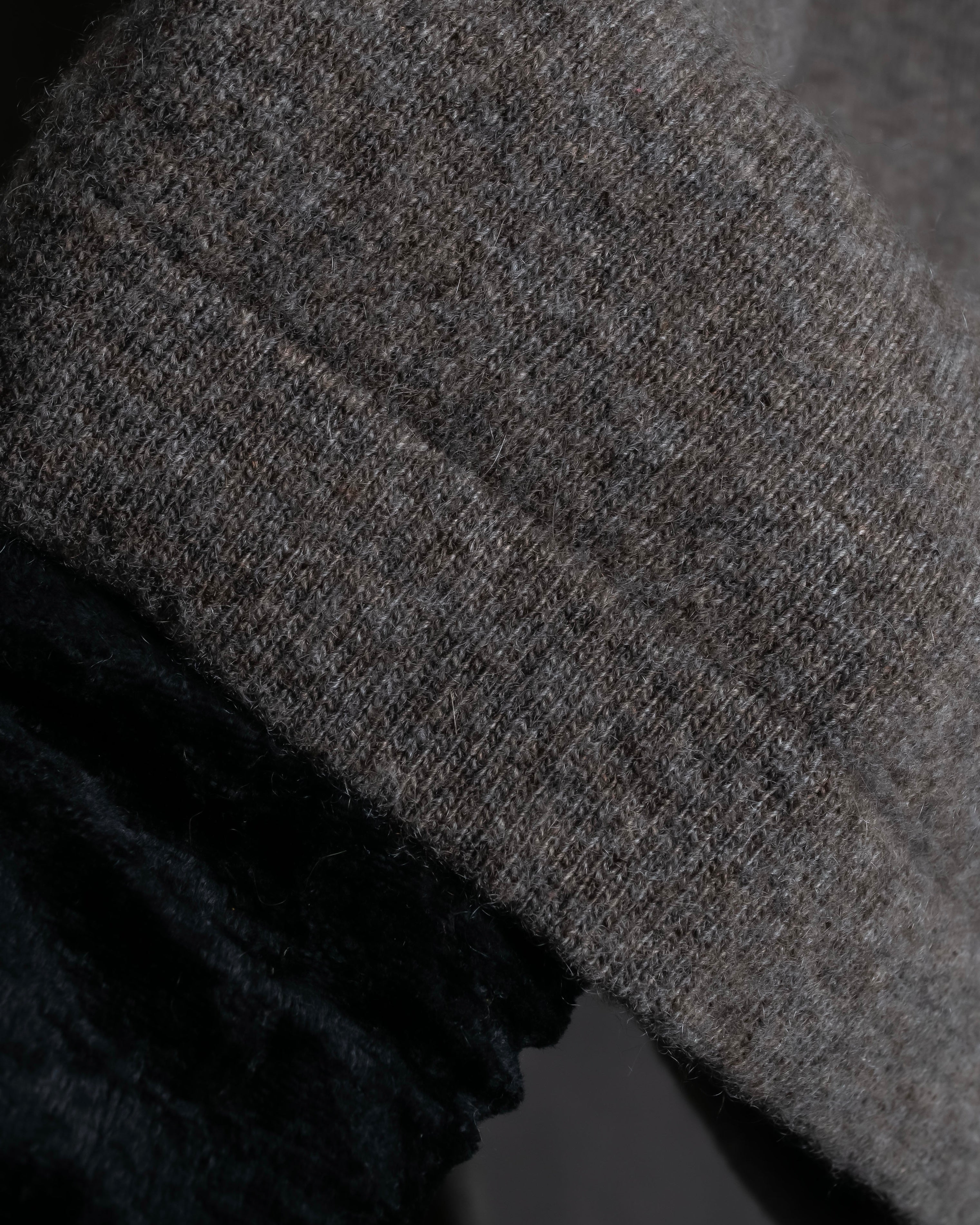 "HERMES" Margiela period cashmere high neck knit pullover