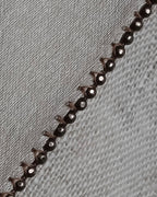 "BRUNELLO CUCINELLI" Contrast collar hidden placket linen shirt