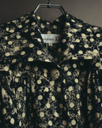 "Christian Dior" 80's-90's Elegant printed silk blouse