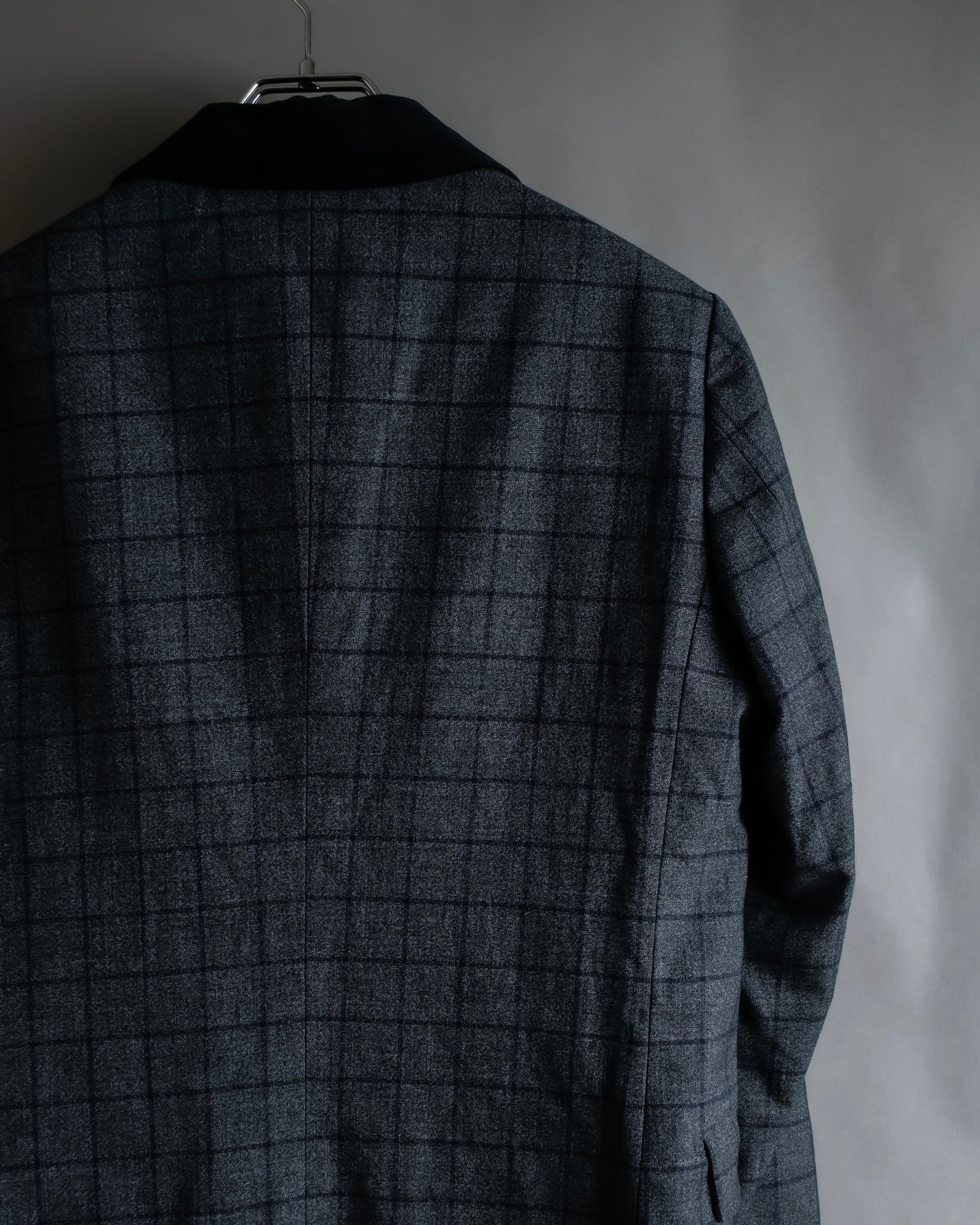 "JOHNBULL" Velvet collar design chesterfield coat