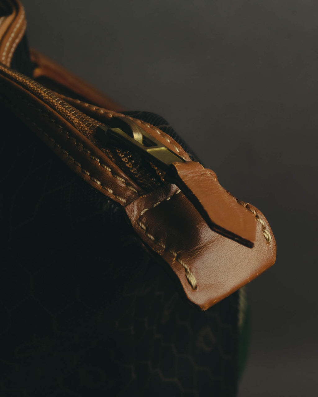 "Christian Dior" 70's-80's Honeycomb travel bag