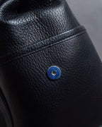 "BURBERRY" Refined design mini Boston leather bag