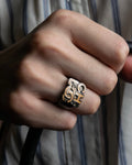 "CHANEL" Typography logo design round ring
