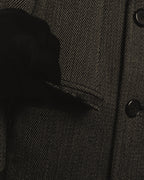 “GUCCI” Late 90’s-early 00’s military double breasted wool coat