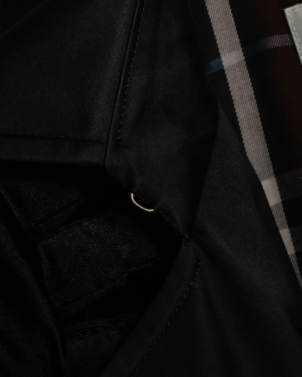 "BURBERRYS" Traditional detail double-breasted stand color trench coat