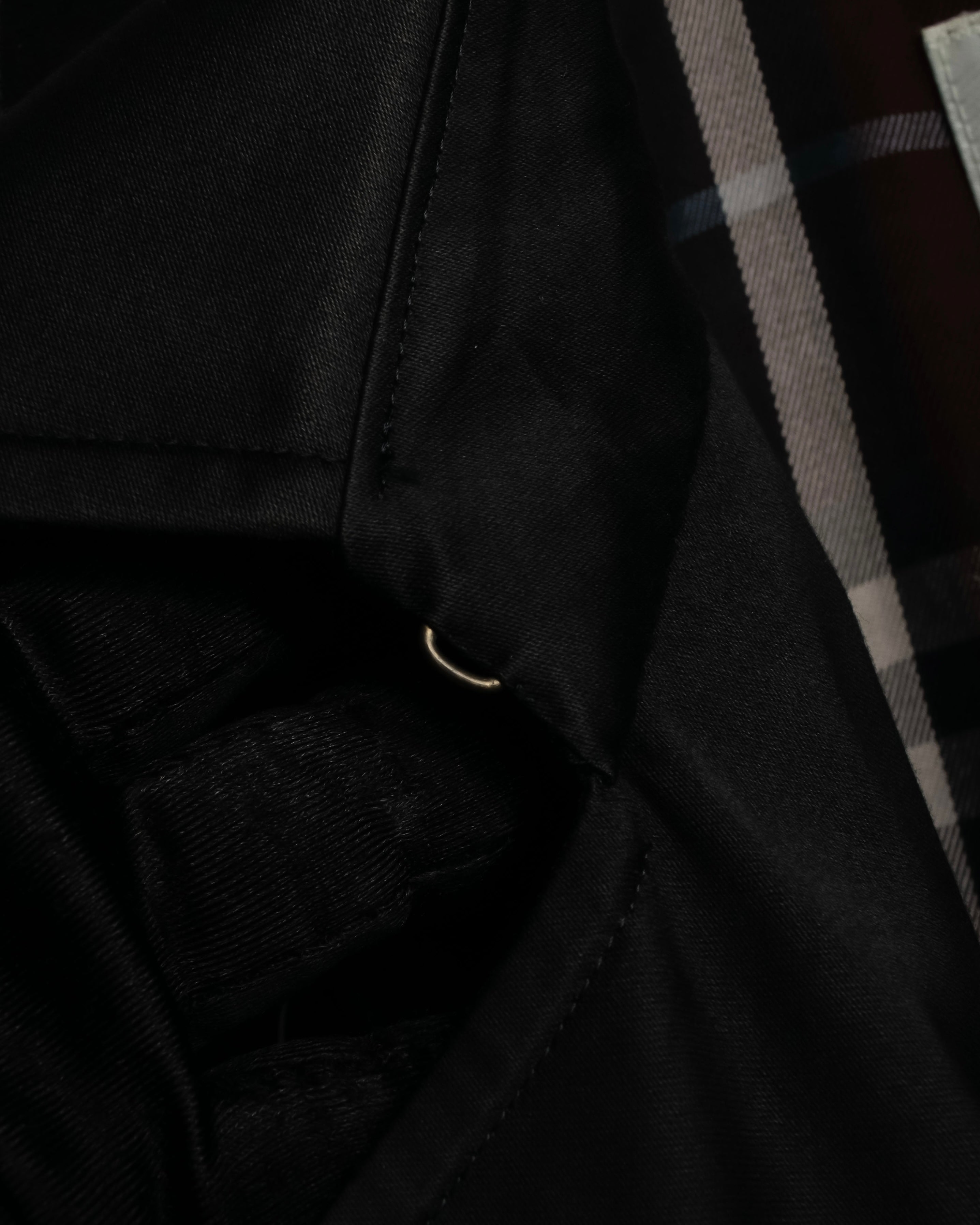 "BURBERRYS" Traditional detail double-breasted stand color trench coat