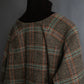 "ETRO" Multi-check pattern high neck ribbed knit blouson