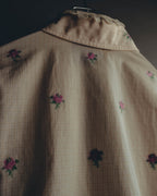 "GUCCI" 2010's-20's Romantic embroidered lace blouse