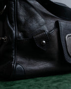 "CELINE" Metal parts design horizontal leather one-shoulder bag