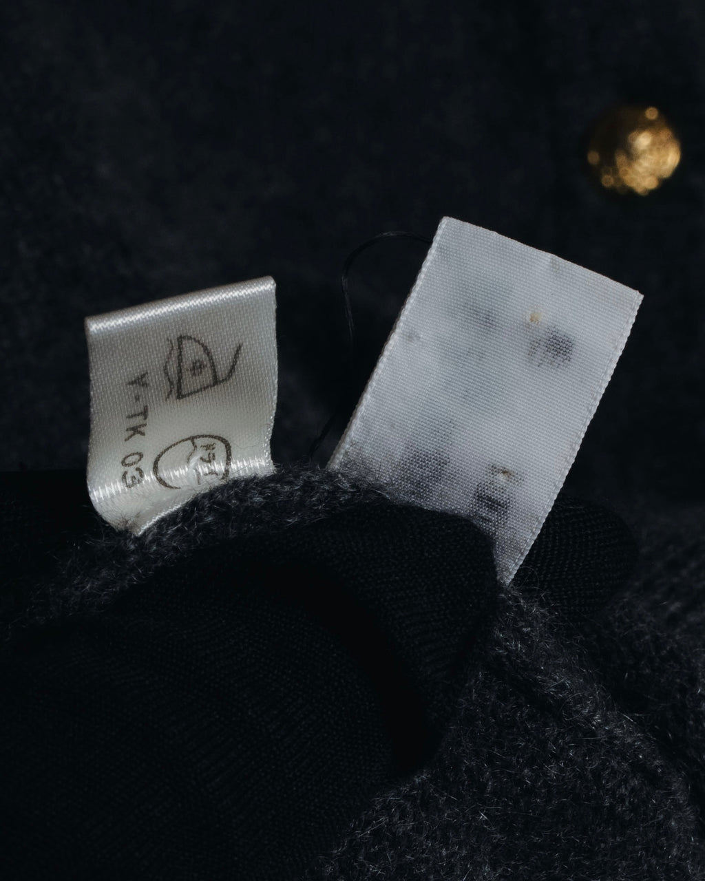 Cardigan de punto con botones de joya de los años 90 de Christian Dior