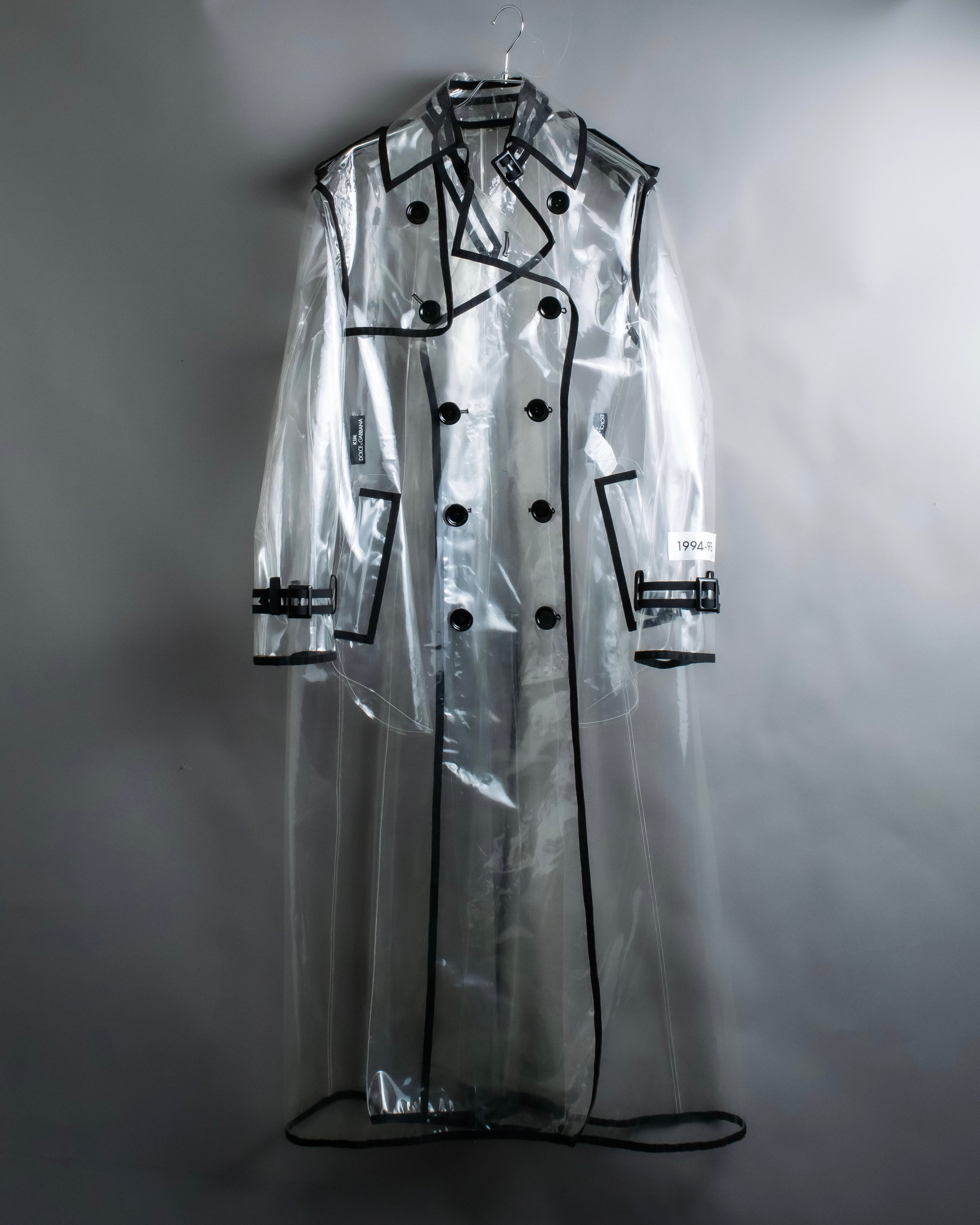 "DOLCE &amp; GABBANA" 23SS PVC material oversize trench coat