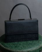 "BURBERRY" Nova check embossed leather hand bag