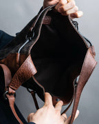 "GUCCI" GG canvas horsebit detail shoulder bag