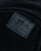 "VERSACE sport"
Stand collar double zipper suede blouson