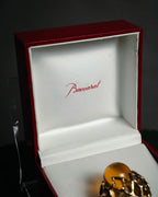“Baccarat” 00’s Médicis crystal cabochon vermeil ring
