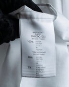 "GIVENCHY" Bosom panel design white shirt