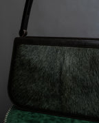 "CELINE" 2000's Made of pony leather one-handle bag