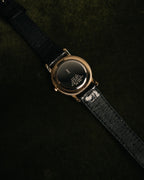 “Yves Saint Laurent” 80’s-90’s coin edge quartz leather watch