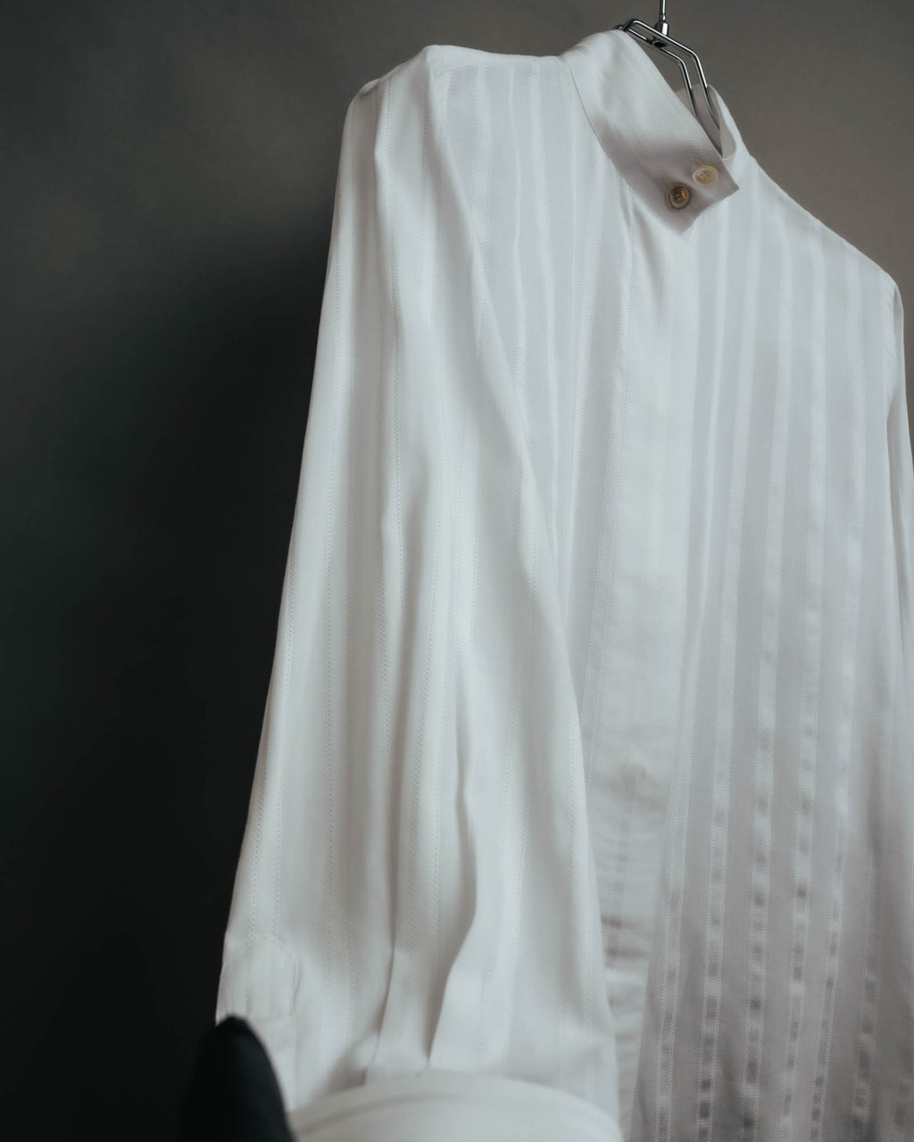 -SPECIAL- “CHANEL” 08 Cruise Collection Sheer cotton stand collar shirt