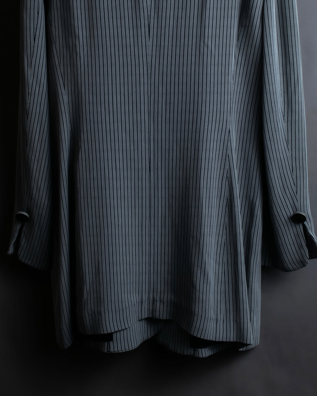 "Christian Dior" Pinstripe collarless jacket