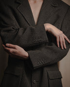 "VALENTINO GARAVANI BOUTIQUE"
Late 80’s - Early 90’s soft-structured birdseye wool tailored jacket