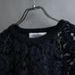 "VALENTINO" Floral lace design trimmed pullover