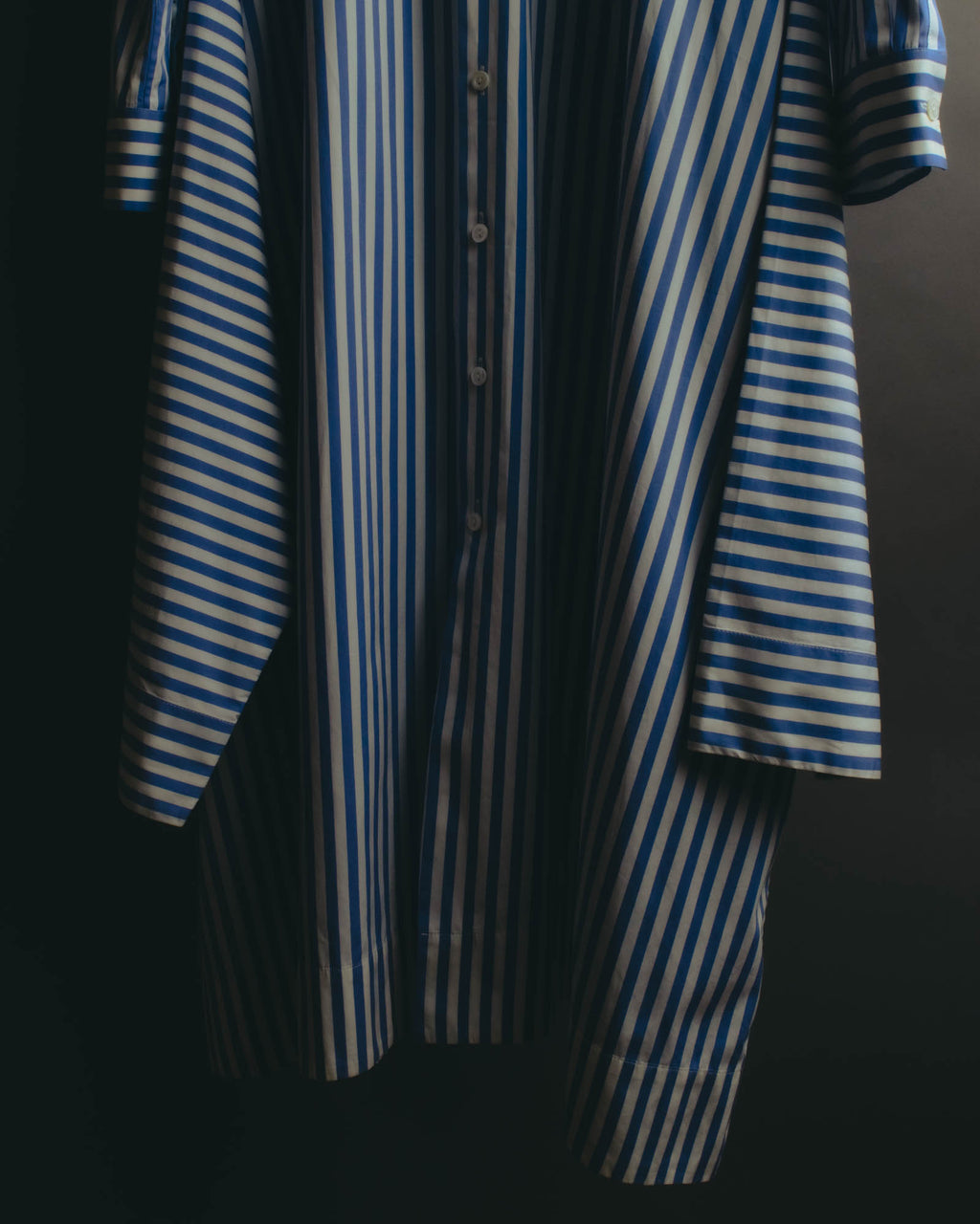 “JIL SANDER” 2018-2023 oversized striped cotton shirt dress