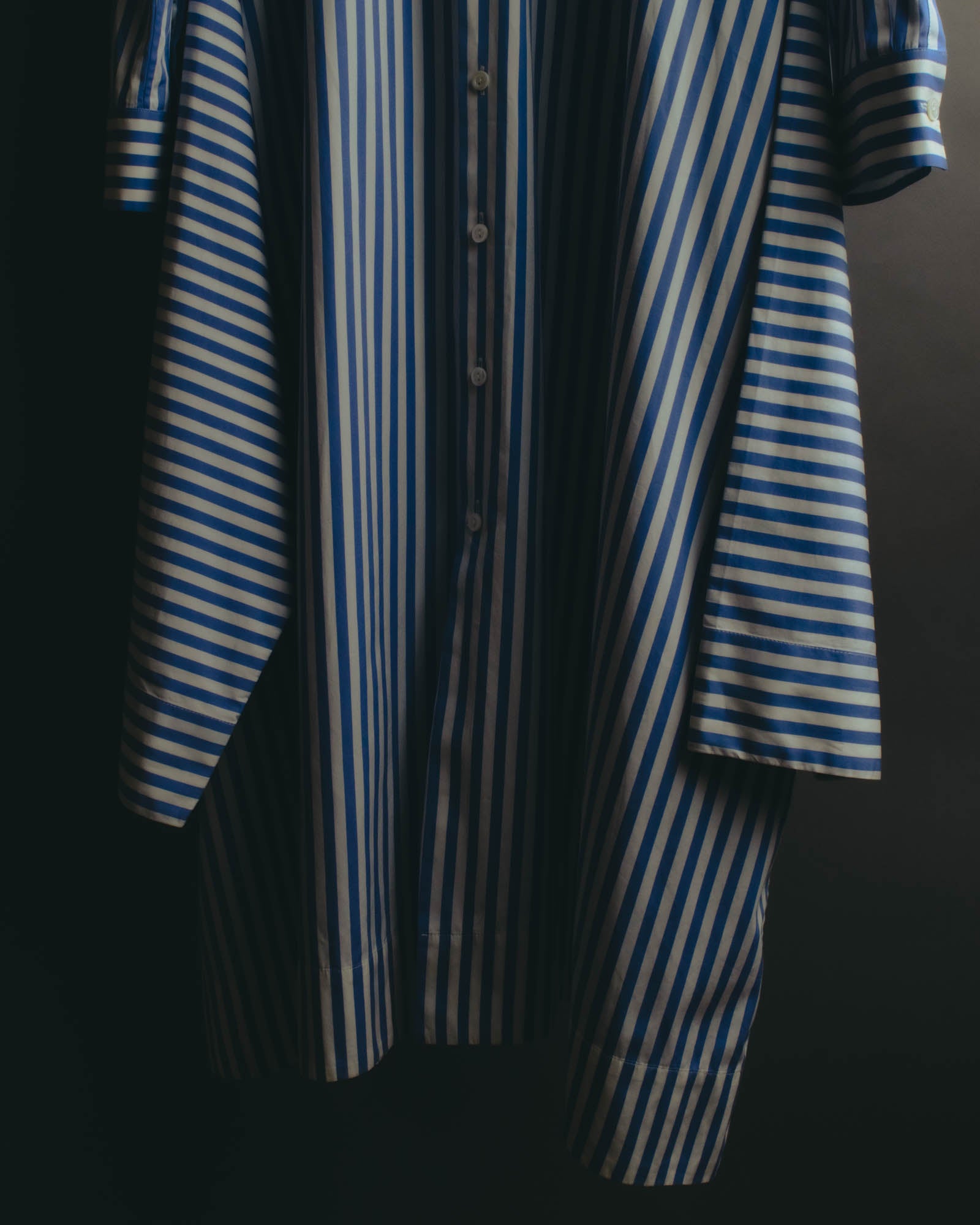 “JIL SANDER” 2018-2023 oversized striped cotton shirt dress