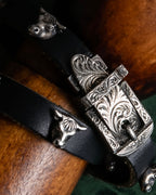 "GUCCI" Anger forest collection leather double wrap bracelet