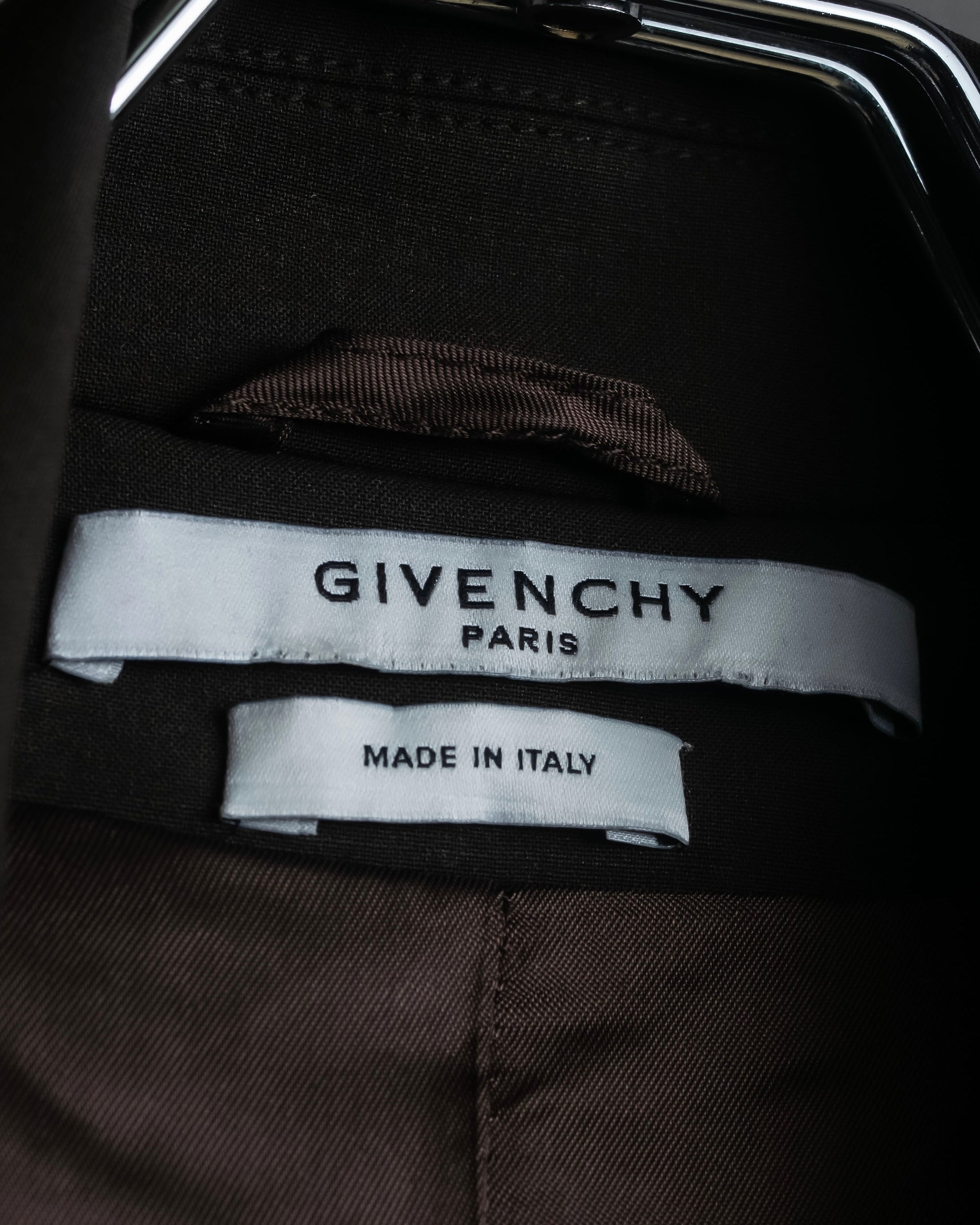 "GIVENCHY" Military patch pocket detail tailored jacket