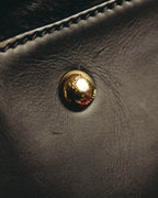 -SPECIAL- “Salvatore Ferragamo“ 90's-00's Gancini pony hair and leather dual-way boston bag