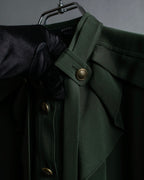 "GUCCI" Tab design bowtie blouse